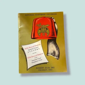 1961 Shrine Convention. Official Souvenir  Program Vintage - Picture 1 of 7