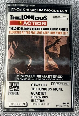 THELONIOUS MONK Thelonious In Action RIVERSIDE OJC 5103 Cassette SEALED Griffin Foto 1 de 4