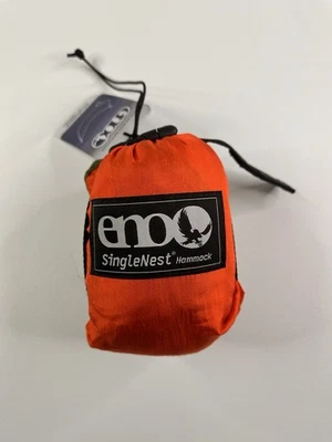 Eno Single Nest Hammock Orange/Olive SN006 - Image 1 of 4