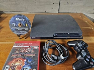 Sony PlayStation 3 Slim PS3 120GB 2 Spiele & Controller CECH-2001A Reset! - Bild 1 von 13