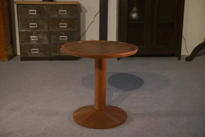 Gueridon en teck scandinave 1970's - Photo 1/4