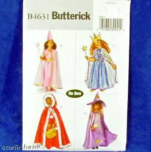 Butterick 4631 Mädchen Kleid Cape Mütze ohne Schnittmuster 6-8 - Bild 1 von 1
