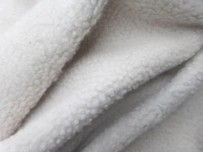 sheepskin leather hide Karakul Off White Ultrathin tight curly hair w/Suede back - Image 1 of 4