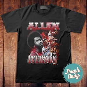 ALLEN IVERSON UNISEX T SHIRT 76ERS TEE - Picture 1 of 5