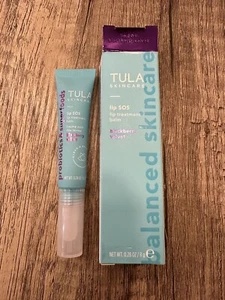 TULA SKINCARE LIP SOS TREATMENT BALM - BLACKBERRY VELVET - FULL SIZE .28oz - NEW - Picture 1 of 2
