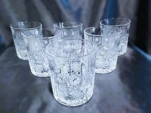 Czech bohemia cut crystal glass -Whisky glasses 10cm 6pcs - Picture 1 of 4