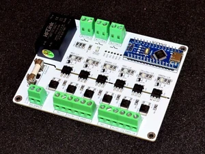 Sequencer controller luce 6 canali, scheda programmabile personalizzata basata su Arduino - Foto 1 di 8