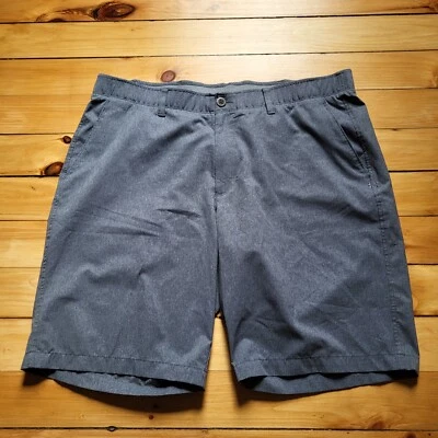 Шорты для гольфа мужские Under Armour 38 Match Play 10 дюймов серые полиэстер эластичный логотип - Изображение 1 из 4