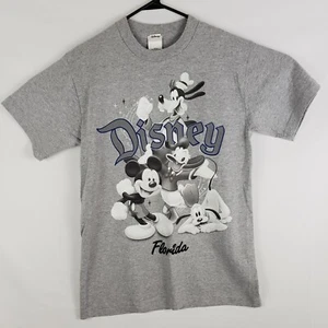 EUC Disney Characters Men's Medium Gray T-shirt Goofy, Mickey, Pluto & Donald - Picture 1 of 7