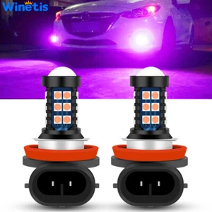 2X Pink Purple H11/H8 LED Fog Driving Lights DRL Bulbs For 2006-2018 Honda Civic - Picture 1 of 8