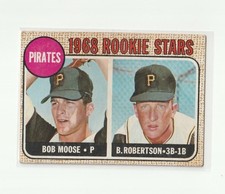 1968 Topps Pirates Rookie Stars #36 Bob Moose EX Condition 