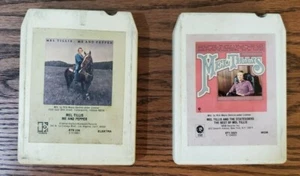 Mel Tillis 8 Tracks X2 Me and Pepper The Statesiders Best of Cassette Tape - Imagen 1 de 2