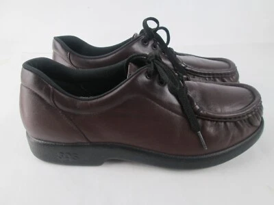 Zapatos SAS Tripad Comfort para mujer 8,5 M cuero borgoña Oxford con cordones sin usar, en caja, puntera Foto 1 de 4