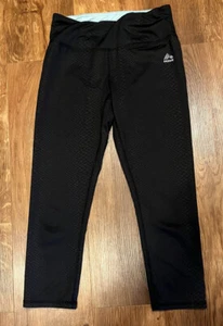 RBX Junior Niñas Negro Capri Spandex Talla Pequeña Ajuste Ajustado - Imagen 1 de 2