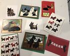 Nine Different Scottish Terrier Holiday Cards W/Envlopes