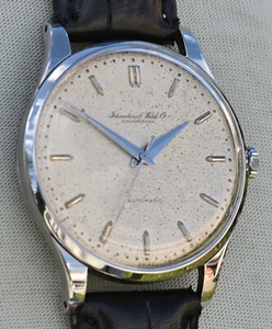 Schöne und seltene Uhr Stahl Periode Jahre 50 IWC Automatik Kaliber 852 - Bild 1 von 18