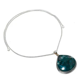 Bloodstone Gemstone Handmade 925 Sterling Silver Jewelry Pendant 1.77" - Picture 1 of 1