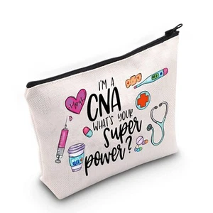 CNA Cosmetic Bag Nursing Assistant Zipper Pouch CNA Student Gift Idea - Picture 1 of 6