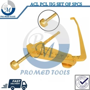 ACL PCL Jig Reconstruction Drill Guide Target Device Band Knee 5Pcs Surgical Set - Afbeelding 1 van 7