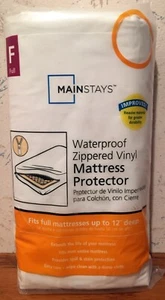 Proteggi materasso completo in vinile con cerniera impermeabile 54" x 75" x 12" NUOVO $0 SH - Foto 1 di 2