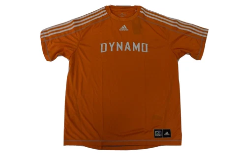 adidas Mens MLS Houston Dynamo Climalite Orange Soccer Jersey NWT 2XL Cover