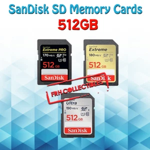 SanDisk SD Card 512GB Extreme Pro Ultra Fast Memory Cards Camera Drone 4k Video - Picture 1 of 6