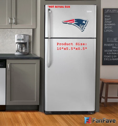New NFL New England Patriots 3-D Foam Magnet Home Office Bar Decor - Made in USA Cover