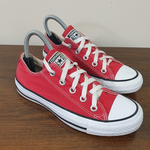 Sneakers basse Converse All Star unisex UK 4 rosse EU 36 5