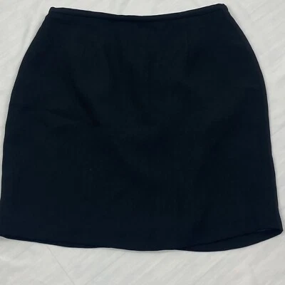  Apostrophe Womens Flat Front Regular Black Midi A Line Skirt Size 16 - Image 1 of 3