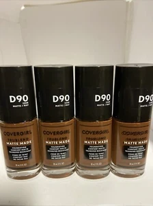 (4)Covergirl Trublend Matte Made Liquid Foundation D90 Espresso 1 Fl oz - Picture 1 of 1