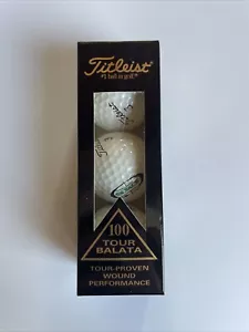 Titleist 100 Tour Balata - Sleeve of 3 #3 "IMS" Logo Balls - NOS - Picture 1 of 7