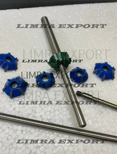 17x FORD FLATHEAD V8 3 ANGLES CUT VALVE SEAT CUTTER KIT CARBIDE TIPPED BOXED - Picture 1 of 3