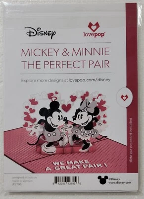 Disney Mickey and Minnie In Love Pop-Up Cards - The Perfect Pair - Image 1 of 2
