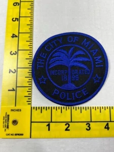 City Of Miami Police Shoulder patch obsolete blue black - Picture 1 of 1