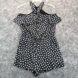 Mono Loft Mujer Extra Pequeño Negro Mangas Cortas Hombro Frío Forrado Tejido Informal - Imagen 1 de 17