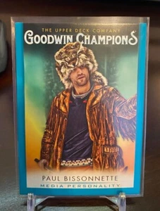 2021 UD Goodwin Champions Paul Bissonnette Turquoise Parallel Card #39 - Foto 1 di 1