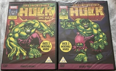 THE INCREDIBLE HULK DVD SHE HULK SERIES 2 & INCREDIBLE HULK 2 DVDS OOP RARE NEW - Image 1 of 2