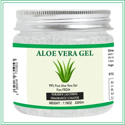 Aloe Vera Gel | 100% Pure Natural Aloe Gel  For Moisturizing Face Skin (7.76 oz) - Image 1 of 4