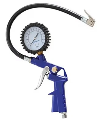 Pistola infladora de neumáticos Kobalt (lote de 2) con calibre-150max PSI-1/4"-con válvula de alivio- Foto 1 de 4