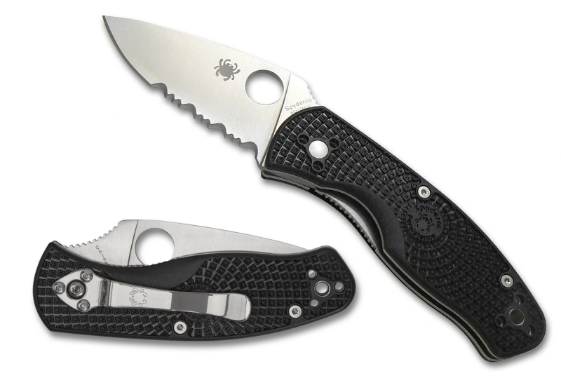 Cuchillos Spyderco Persistence Liner Lock Negro C136PSBK Acero dentado Negro FRN Foto 1 de 1
