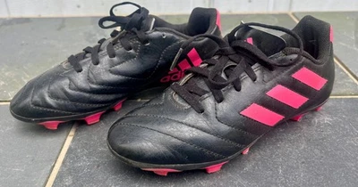 Youth Girls Sz-2.5 ADIDAS Sport Soccer Cleats Black/Pink - Image 1 of 4