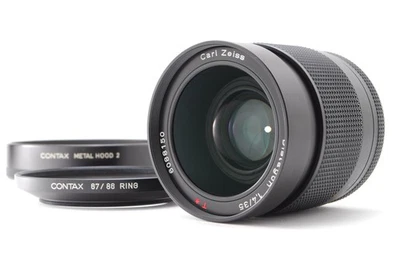 [Top MINT w/Hood] Contax Carl Zeiss Distagon 35mm f/1.4 AEG Lens C/Y From JAPAN - Image 1 of 4