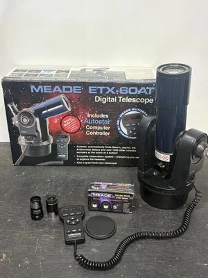 Meade ETX-60AT Digital Telescope w/ Autostar Computer Controller Blue - Image 1 of 4