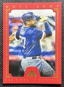 2016 Panini Diamond Kings Red Framed /99 Matt Kemp #107 San Diego Padres - Picture 1 of 2