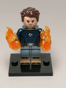 Human Torch minifigure From Fantastic 4 Marvel Comics  - Picture 1 of 2