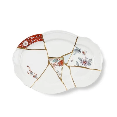 Bandeja Seletti Kintsugi en porcelana y oro de 24 quilates Foto 1 de 4