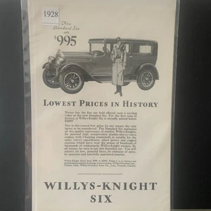 Anuncio publicitario Willys Knight 1928 vintage precios más bajos de la historia  - Imagen 1 de 2