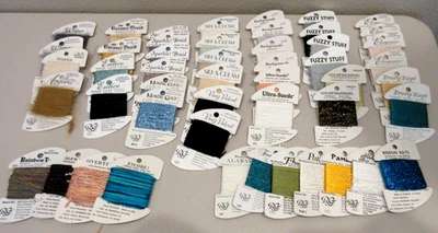 Lot of 49 Misc Rainbow Gallery Needlepoint Thread-Wisper,Fuzzy Stuff,Elegance+++ - Image 1 of 4