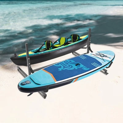 Kayak Storage Rack 2 Capacity Freestanding Kayak Stands Outdoor Storage 275lbs - Image 1 of 4