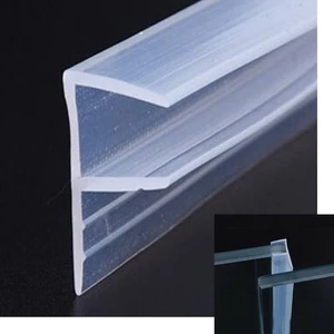 Duschtürdichtung Streifen, 78,7" weiche rahmenlose Glas Duschtür Sweep Side - Bild 1 von 6